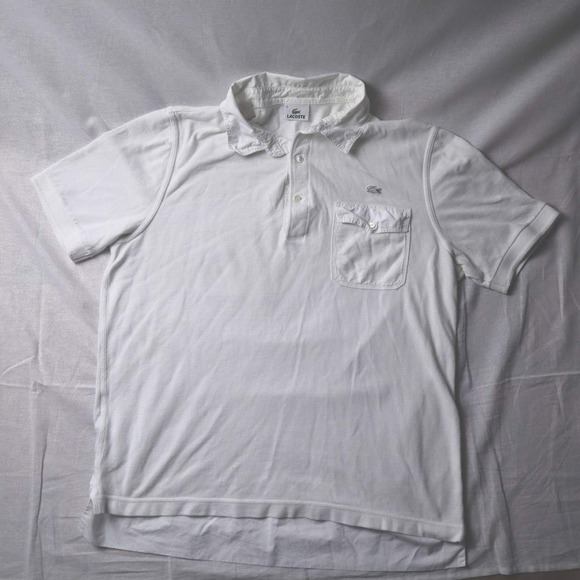 Lacoste‎ Men's White Short Sleeve Polo Shirt Size 6 Pocket Casual - Picture 2 of 8